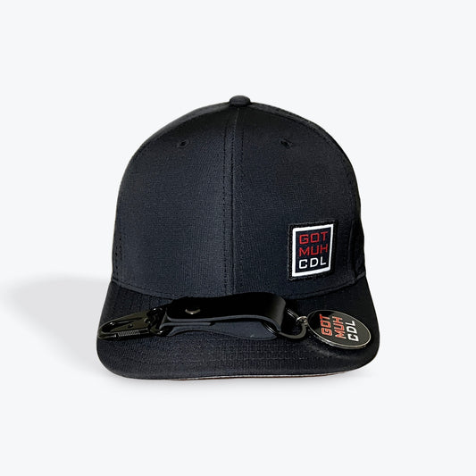 Black 6 Panel Hat